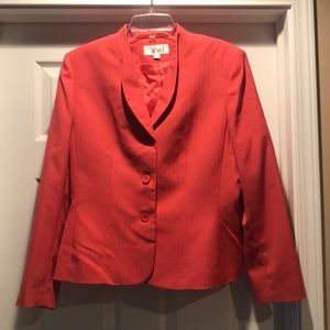 Pumpkin pinned striped suit-size 12